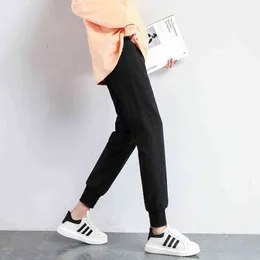 Women's Harem Sports Pants Casual Urban Sweatpants Vintage Joggers Harajuku Korean Fashion Streetwear Female Trouser Suits 2021 Y211115