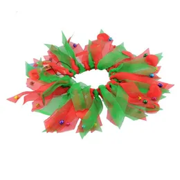 Hundhalsar kopplar 5st nackkrage ring jul glänsande pom dekorativ petfestival kit