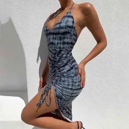 Jesień Sukienka Dziewczyny Boho Party Kobieta Vintage Długie Bez Rękawów Sundress Kobiety Es Robe Vestido 210423