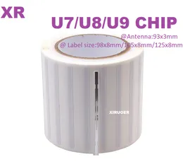 10000pcs antenn 93x3mm u7 / u8 / u9 lång sortiment uhf rfid lim klistermärke rfid biblioteket märke rfid taggar för böckerhantering