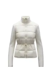 니트 허리 탄성 넥타이 여성 다운 재킷 프랑스 고급 브랜드 재킷 2021 새로운 크기 S-XL