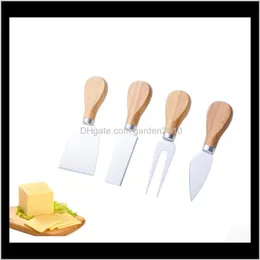 4PCSSETS Knivar Bard Set Eak Handtag Ostkniv Kit Kök Matlagningsverktyg Användbara Tillbehör WEN5055 AXCFN 60I9O