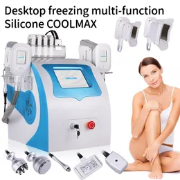 Multi-funtion 6 IN 1 Cryolipolysis Fat Freezing Slimming Machine With 2 Cryo Handles 40KHz Cavitation RF Lipolaser Body Sculpting Equipment