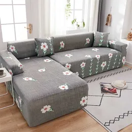 Elastyczna sofa Pokrywa Wysokiej Jakości Regulowane Sofy Chaise Okładki Lounge do Salonu Segmentowa Kran Segment Corner Slipcover 211116