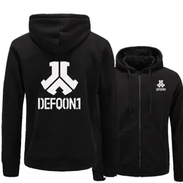 新しいdefqon 1ロックバンドヒップホップメンフーディーズスウェットシャツ冬の秋のジッパーフリースカジュアルジャケットフーディーマレス服