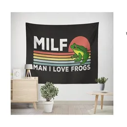 Man I Love Frogs 90 x 150 cm große Flaggen für den Außenbereich, Banner aus 100D-Polyester, hochwertige, lebendige Farben mit zwei Messingösen, RRD13329