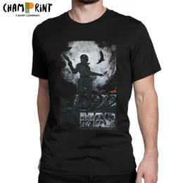 T-shirts Mad Max T-shirt Män Fury Road Casual Pure Cotton Tees Crewneck Kortärmad T-shirt Presentidé Toppar