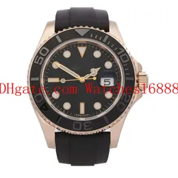 Męskie zegarki sportowe na rękę Czarna guma V5 Wersja BP Maker 40mm 116655 Oysterflex 18K Rose Gold Azja 2813 Ruch Automatyczny męski zegarek z papierami