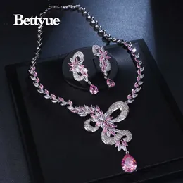 Bettyue Brand Charm Fashion Style Smycken Satser AAA Zircon Multicolor Dragon Florid Bridal Smycken Set för Kvinna Bröllopsgåva H1022