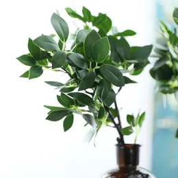 装飾的な花の花輪人工小さな木の枝偽の植物本物のタッチユーカリのバーチガーデンルームの装飾のために