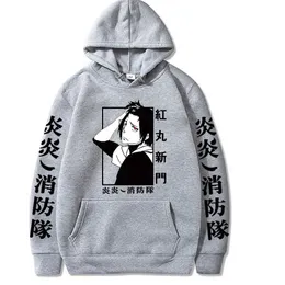 Fire Force Anime Hoodie Pullover Topss Force Force Force Force i kobiety