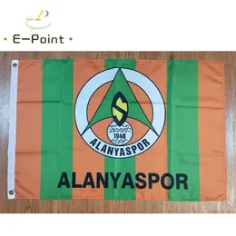 터키 Alanya SK 플래그 3 * 5ft (90cm * 150cm) 폴리 에스터 플래그 배너 장식 비행 홈 정원 축제 선물