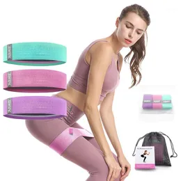 Resistance Bands 3PCS Gym Hip Fitness Equipment Training Exercise Yoga Booty Legs Thigh Arm For Warmup Squats Peach Buttock