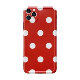 Net Celebrity Retro Wave Dot Pattern Mobile Phone Case 11Promax Soft Soft Shell Case Suitable For IP 12/2Promax Mobile Phone Protective Cover