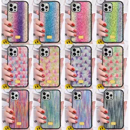 Luxury Bling Glitter Color Firework Triangle Cases Crystal Gradient Star Gems Diamond Bumper 2 in 1 TPU PC Shockproof Cover For iPhone 12 Mini 11 Pro XR XS Max X 8 7 6 SE2