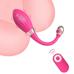 Massage 10 Frekvens Vibrator Sex Shop Soft Silicone Kegel Boll G-Spot Vaginal Stimulator Kvinna Onani Verktyg Sexleksaker För Kvinna