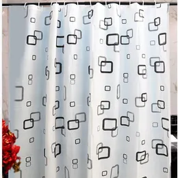 Shower Curtains Waterproof Geometric Curtain Clear Nature Aesthetic Nordic Washable Tenda Bagno Set BA60YL
