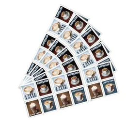ABD bayrak damgaları espresso kahve günü partisi posta tedariki birinci sınıf oranı Zarflar Bölümü Mektuplar Kartpostal 100pcs Tn