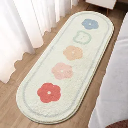 Carpets Madream Fashion Bedside Carpet Modern Minimalist Cartoon Cute Soft Rug Bedroom Full Of Imitation Cashmere Floor Mats