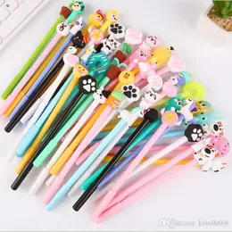 8LOT Wholesale color cartoon gel pens, cute student daily pen, creative children writing stationery