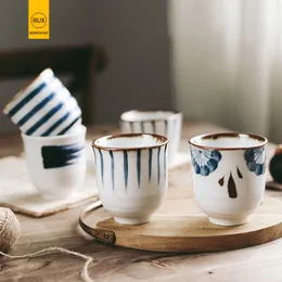 200мл японский стиль рисованной чашка чашка керамическая чашка воды Кухня для питья ресторана