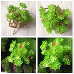 Fiori Decorativi Ghirlande NuoNuoWell 3x Mini Piante Succulente Verdi Finte Piante Finte Artificiali