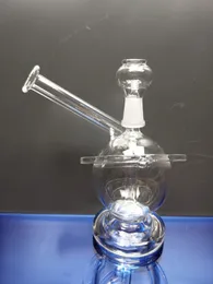 Bong de vidro globo dab rig cachimbos de água bongos de água com unha de vidro e cúpula cachimbo de fumaça cachimbos de vidro bongs recicladores zeusartshop