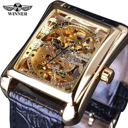 Watch mechaniczny RELOJ Męski DE Pulsera Transparent Para Hombre Top Brand Con Diseño Movimiento Engranaje LU Wristwatches