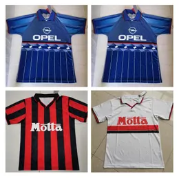 1988 1989 1990 1991 1992 1993 1994 1995 1996 1997 1997 1998, Soccer Jersey Retro Camicia da calcio vintage Classic AC Maldini Milano Van Basten Weah 9
