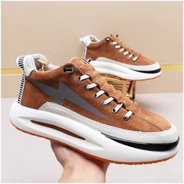 New Fashion Design Casual Sneaker Lace Up Men Trainers Shoes Italian Luxury Dress Business Wedding Party Loafers