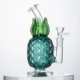 Commercio all'ingrosso narghilè DAB RIG SPECIALE Pineapple Bong Bong di vetro spesso Bongs Recycler Bubbler Tubi di acqua 14mm Femminile Attrementi per olio con scollo con ciotola