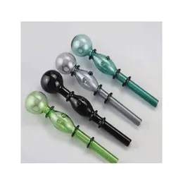 2021 QBsomk Color double bubble glass straight pot Wholesale Glass bongs Oil Burner Glass Pipes Water Pipes Oil Rigs Oil