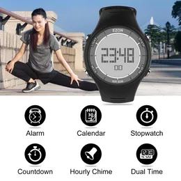 Digital Outdoor Sport Running Men Watches Waterproof Multifunctional Alarm Clock Hours Stopwatch Women EZON L008