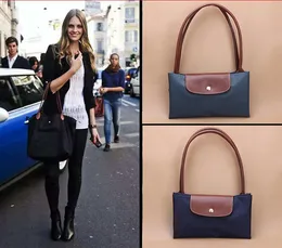 Sacos da noite 2021 marcas famosas mulheres bolsa de ombro bolsa impermeável nylon couro praia designer dobrável tote bolsa sac feminina