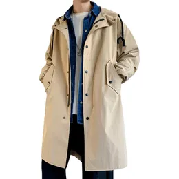 Langer Mantel -Casual Trench Coat für Frauen 2021 Streetwear Jacke Hochwertige Abrigos de Hombre Herren Kleidung AB50fy Herrenmäntel