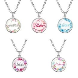 Bible Religion Necklace for Women 8 Styles Creative Flower Sister Necklaces Fashion Sweater Pendant Chain jewelry Accessories