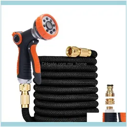 Patio, Lawn Home & Gardenexpandable Flexible Garden Hose Watering High Pressure Car Wash Plastic Pipe With Water Gun Set Gardens Irrigation