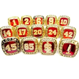 Simple Design Alloy Champion Ring for Men Cardinal Hall of Fame World Series 14 Sets