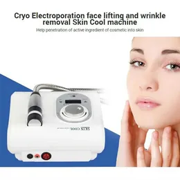 RF -utrustning nyaste kyl ansiktsmaskin varm och kall massage hammare som lugnar ner huden för anti rynka åldrande222