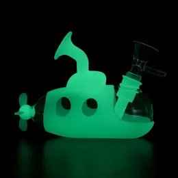 submarine water glass hookah unqiue deisgn a shisha that glows oil rig bong pipe Smoking Accessories