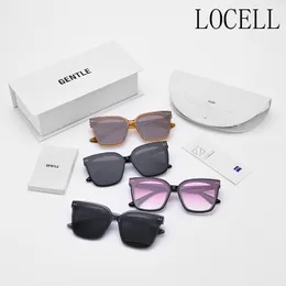 2023 Nya koreanska lyxiga solglasögon Kvinnor Brand GM Designer Sun Glasses Men Lo Cell Trending Polariserade solglasögon UV400 och originalbox