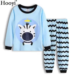 Симпатичные Zebra Baby Baby Boys Pajamas одежда с длинным рукавом Детская пижама спать костюм хлопок девушка Pijamas 100% хлопок мягкие брюки 210413