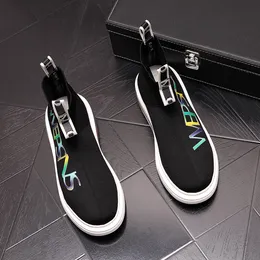 Klasik Slip-On Çoraplar Erkek Ayakkabı Yüksek Üst Moda Yumuşak Nefes Alabası Ayakkabı Günlük Summer Rahat Sneakers X224