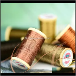 Yarn Handwoven Embroidery Tassels Roll Of 0M Polyamide Fibre Line 50M High Strength 3 Strands Thread Khaki1 Faafl 1Ukzw