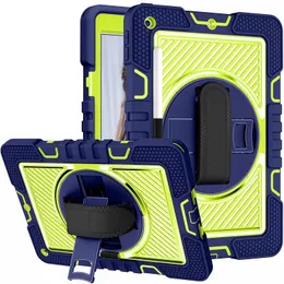 Robot Kickstand Heavy Duty Tablet Cases For iPad 10th 10.2 Air 4 5 Pro 11 Mini4 Mini5 Mini Samsung Galaxy Tab A8 X200 6 Hybrid 3 in 1 Silicone Rugged Shockproof Stand Cover