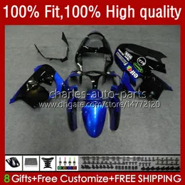 Kropp för Kawasaki ZX900 ZX9 R ZX 9R 9 R 900 900CC 00 01 56HC.85 Blue Black ZX900CC ZX9R 02 03 2002 2003 ZX-9R 2000 2001 Full Fairings Kit