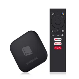 Hakomini Smart TVボックスアンドロイド純正Google認証Google Play Voice Assistant 5G Wifi 1000Mイーサネットポータブルトップボックス