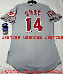 Cucita PETE ROSE COOL BASE JERSEY BIG RED MACHINE PATCH Maglie di ritorno al passato Uomo Donna Baseball giovanile XS-5XL 6XL