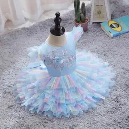 LZH Infant Wedding Ball Gown Princess Dress For Baby Girls Evening Party Dress 1st Year Birthday Dress Baby Newborn Clothes 0-4Y G1129