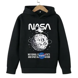 Spaceship Children's Hoodie Astronaut Boys Space Cartoon Movie Casual Fashion Top Harajuku Fun Wear 4T-14T 211110